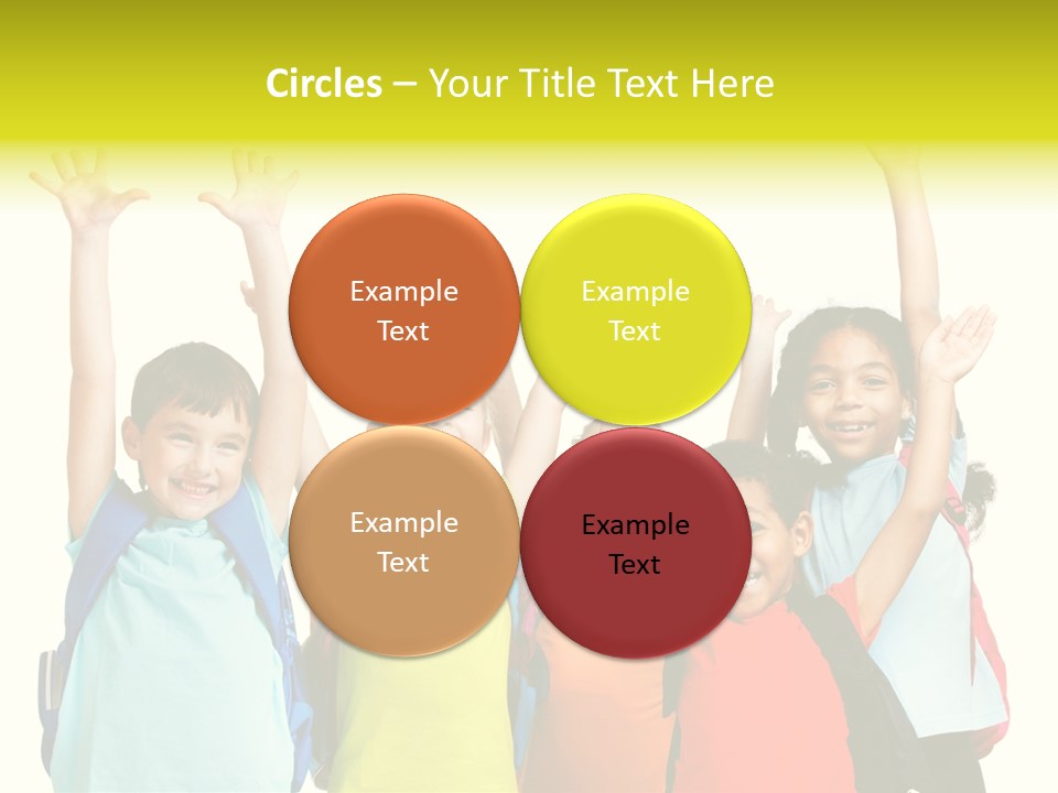 Girl People Preschool PowerPoint Template