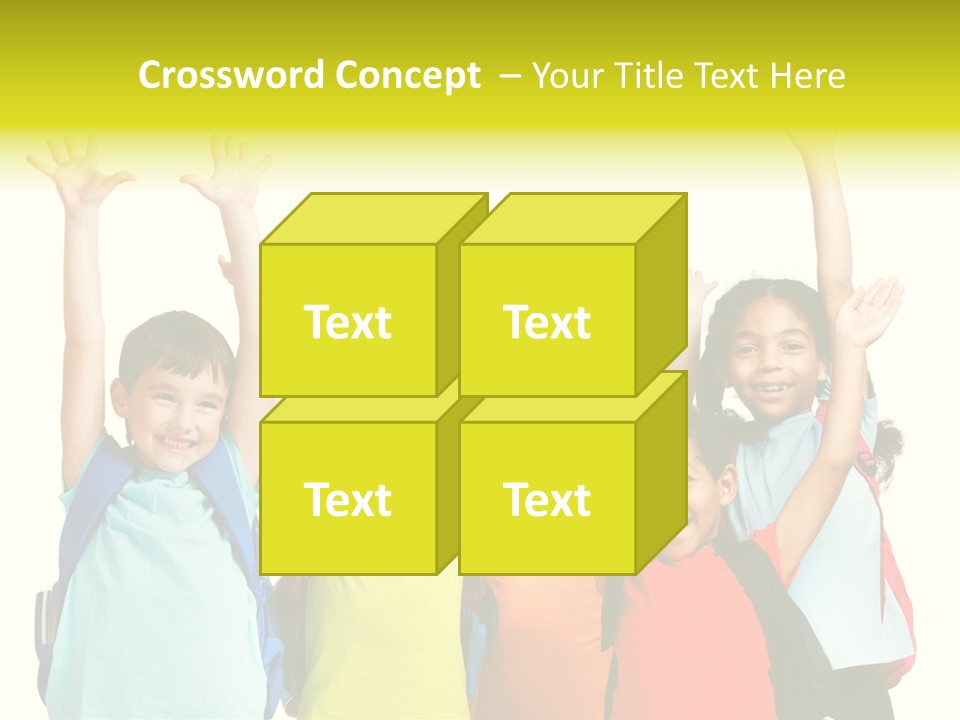 Girl People Preschool PowerPoint Template