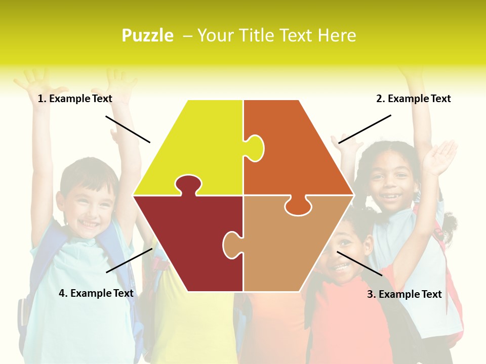 Girl People Preschool PowerPoint Template