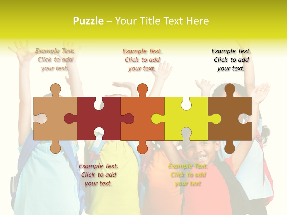 Girl People Preschool PowerPoint Template