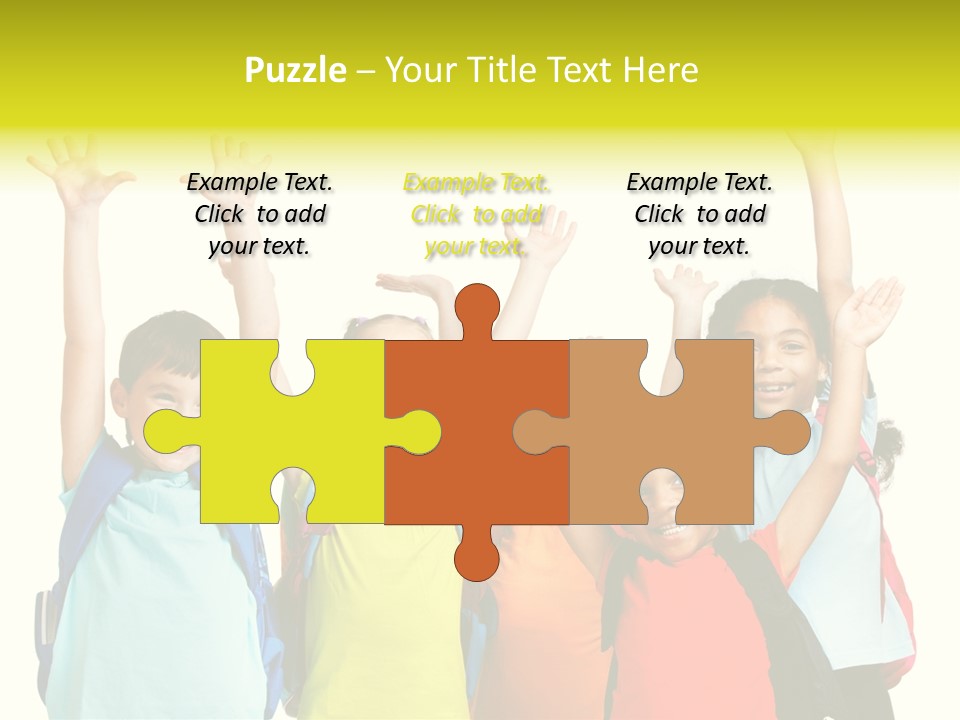 Girl People Preschool PowerPoint Template