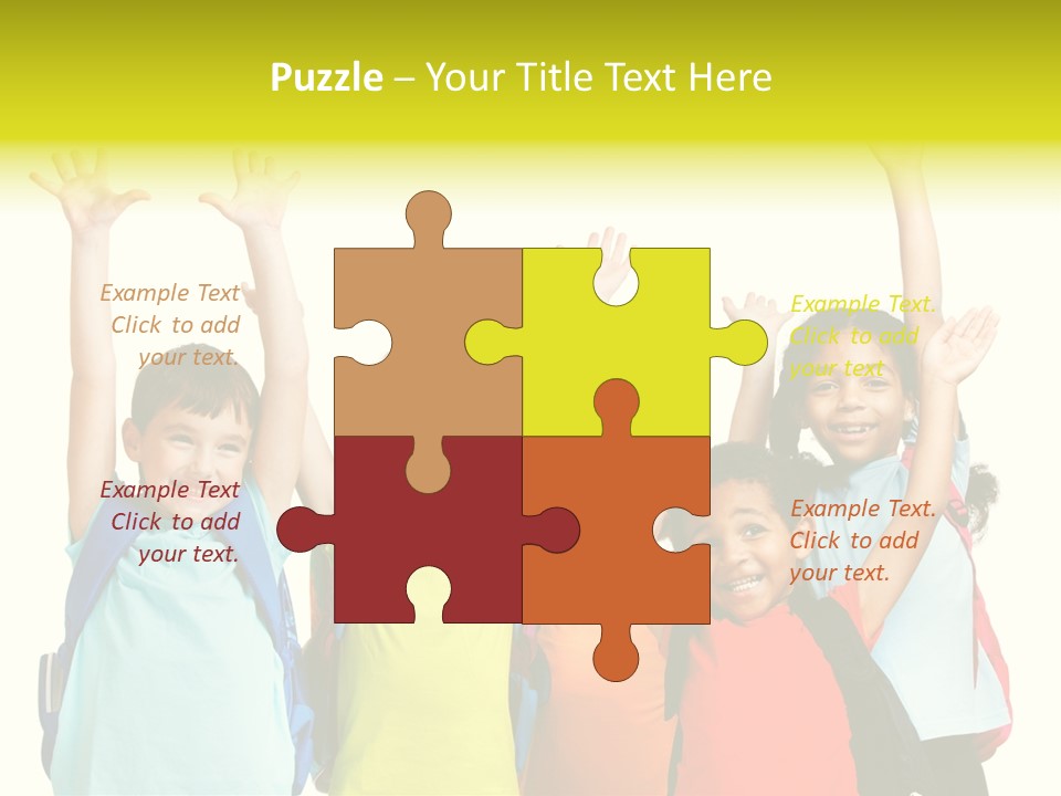 Girl People Preschool PowerPoint Template