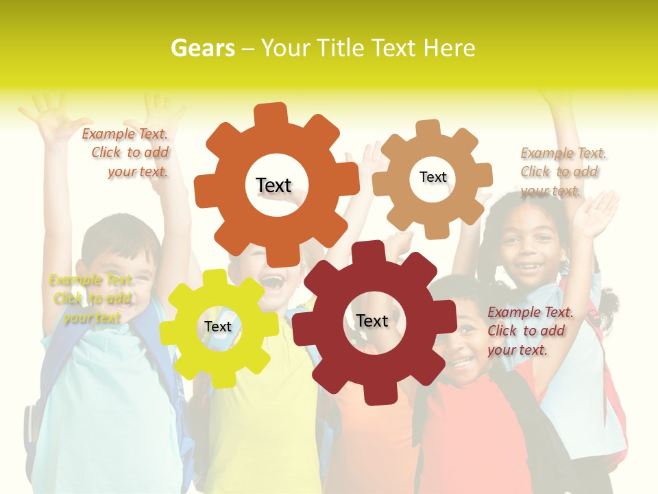 Girl People Preschool PowerPoint Template