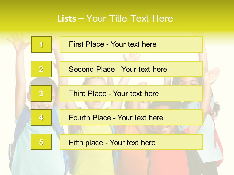 Girl People Preschool PowerPoint Template