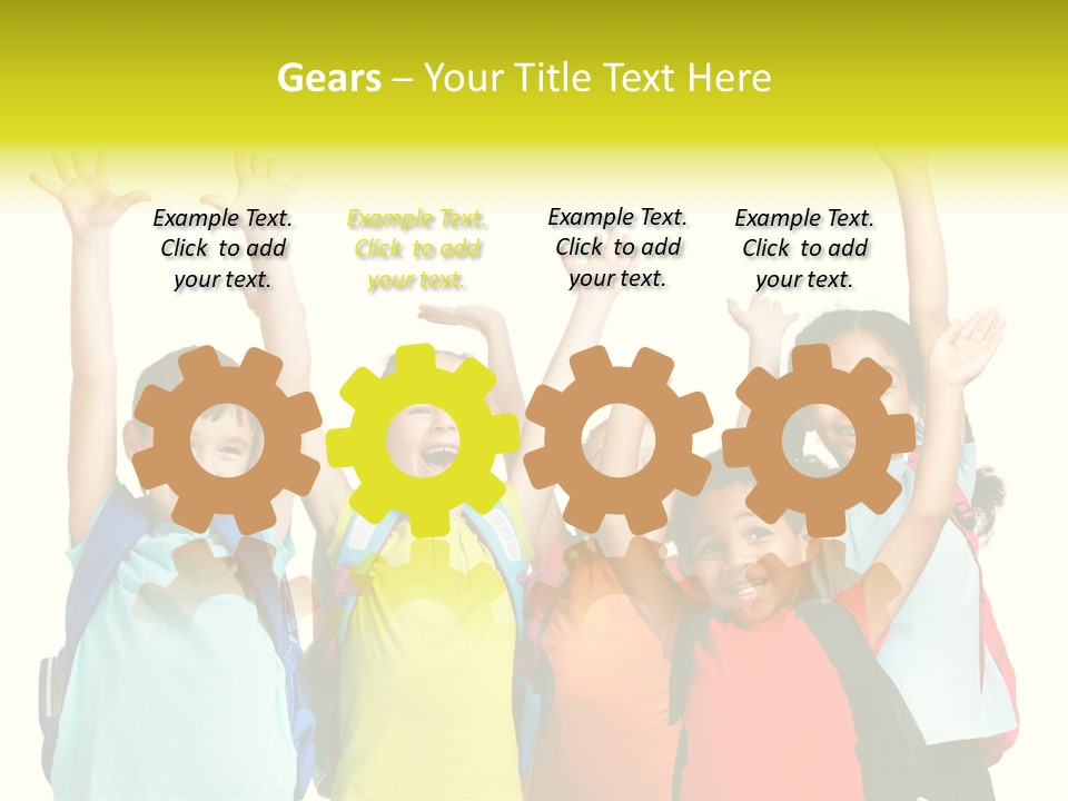 Girl People Preschool PowerPoint Template