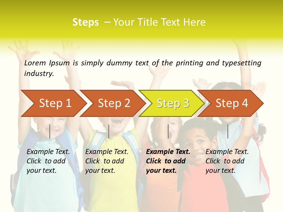 Girl People Preschool PowerPoint Template