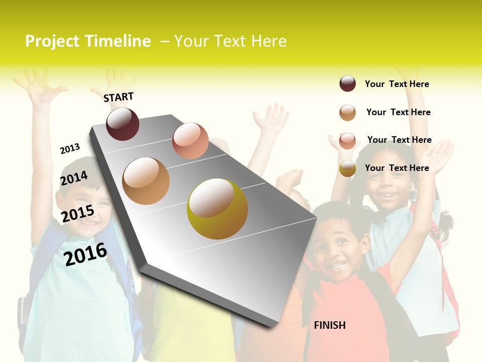 Girl People Preschool PowerPoint Template