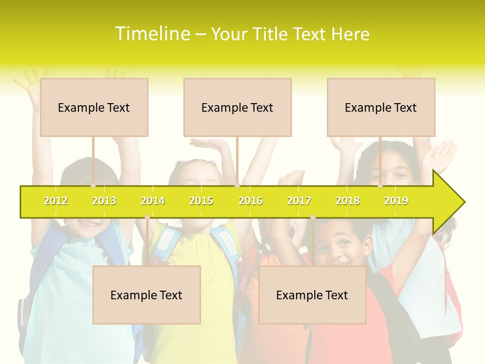 Girl People Preschool PowerPoint Template