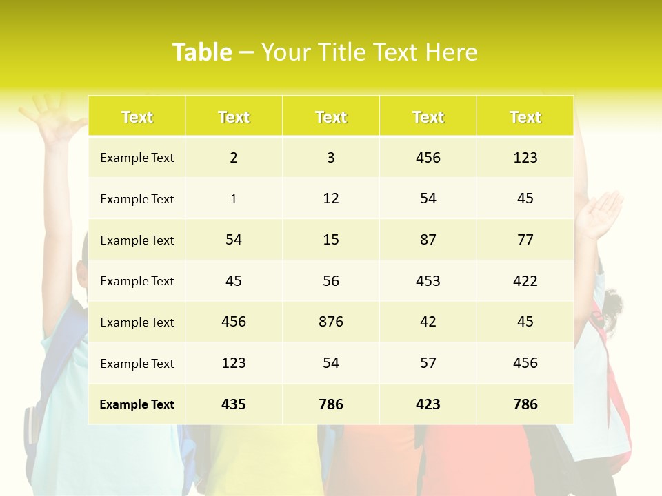 Girl People Preschool PowerPoint Template