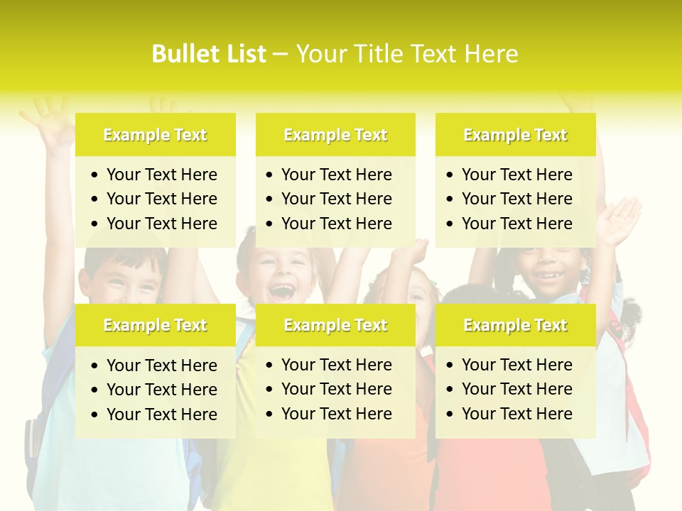 Girl People Preschool PowerPoint Template