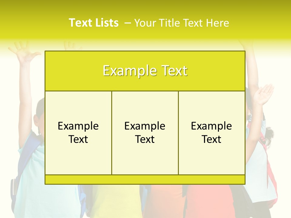 Girl People Preschool PowerPoint Template