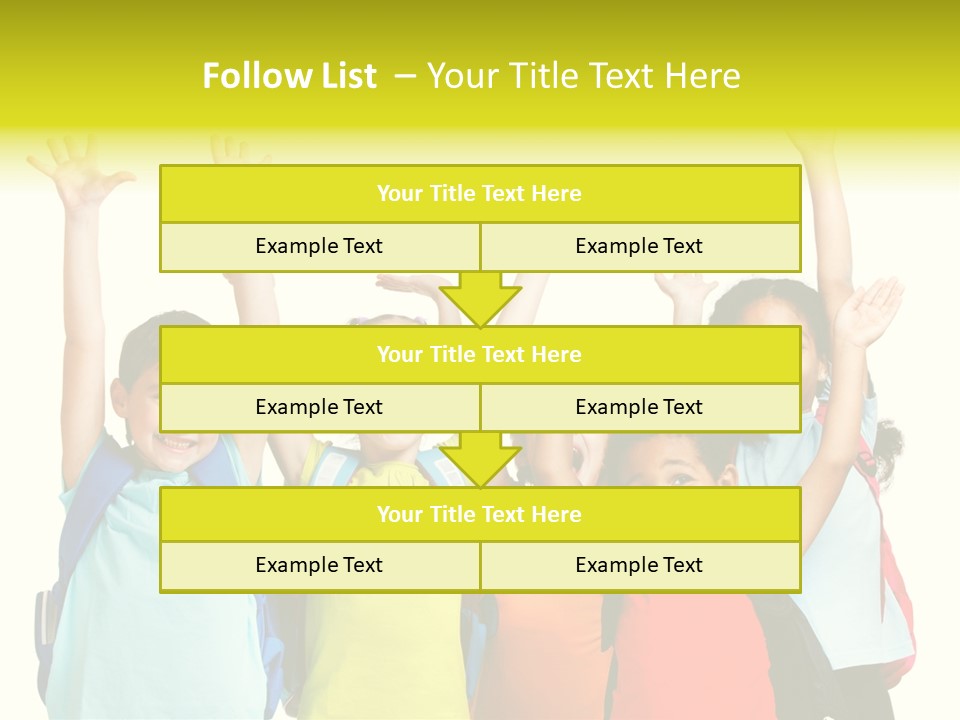 Girl People Preschool PowerPoint Template