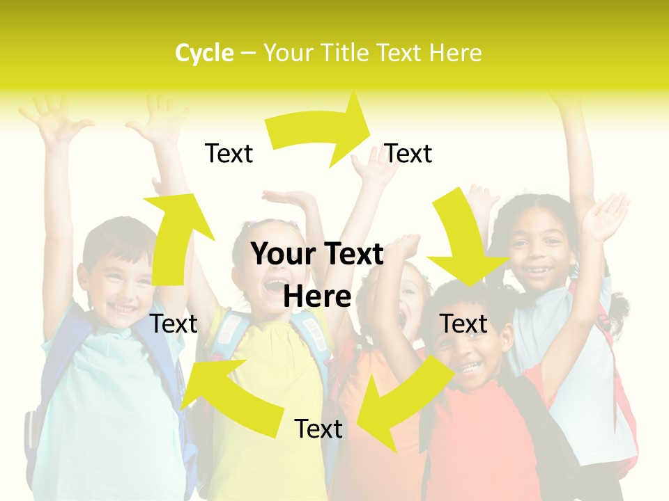 Girl People Preschool PowerPoint Template