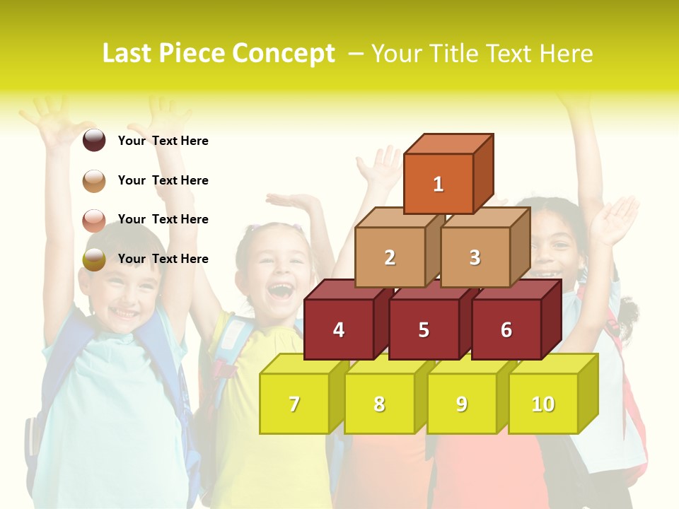 Girl People Preschool PowerPoint Template