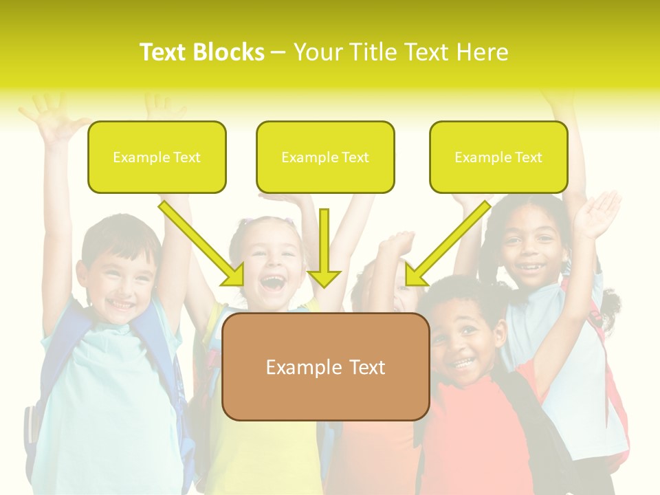 Girl People Preschool PowerPoint Template