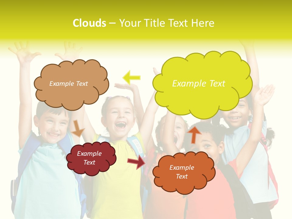 Girl People Preschool PowerPoint Template