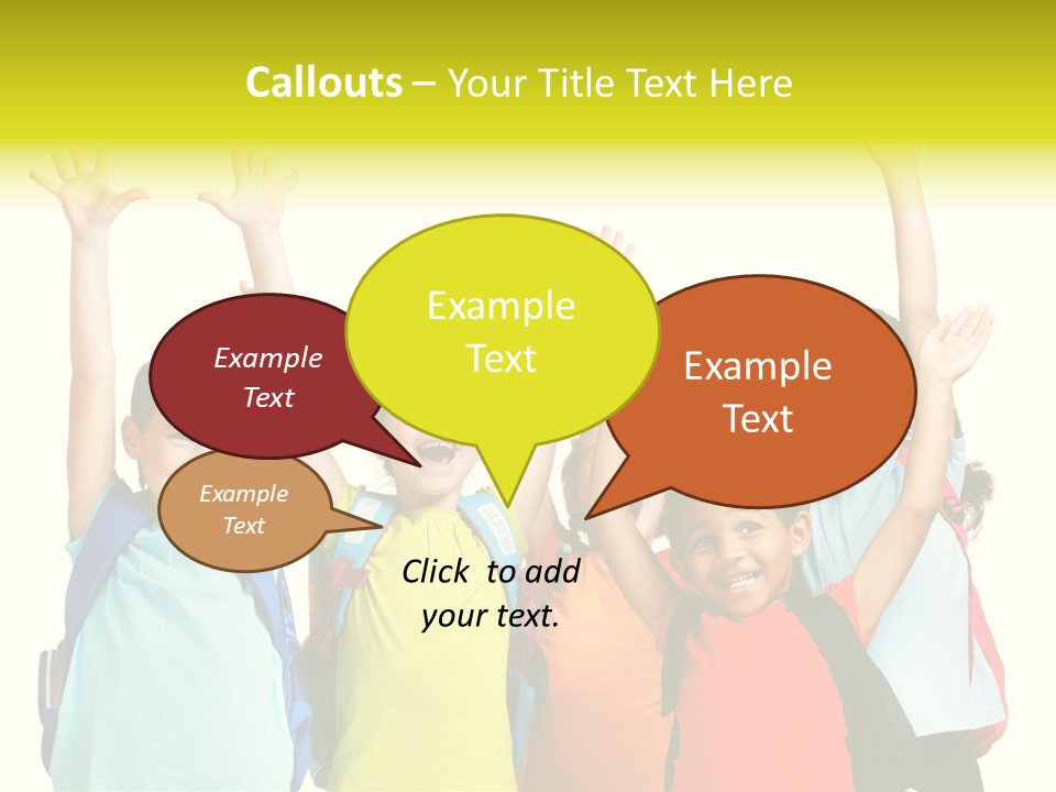 Girl People Preschool PowerPoint Template