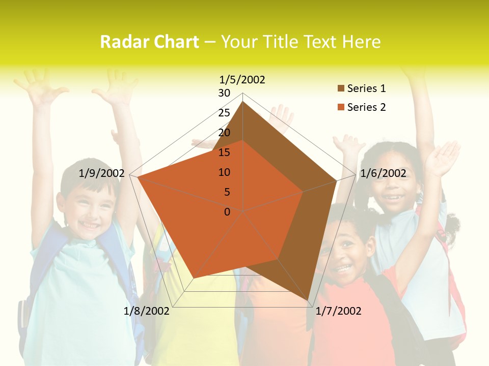 Girl People Preschool PowerPoint Template