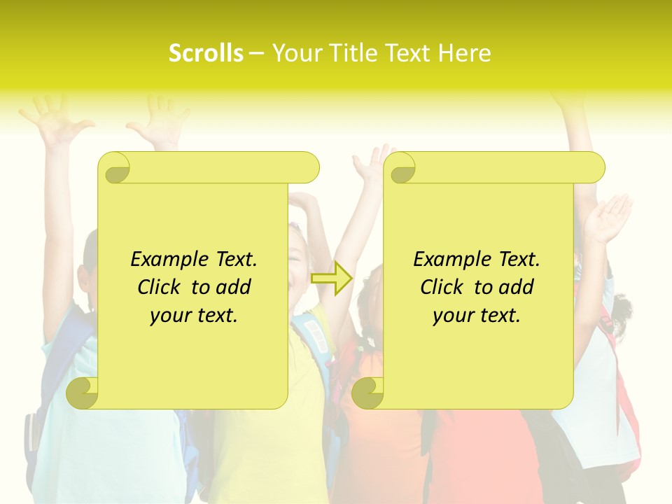 Girl People Preschool PowerPoint Template