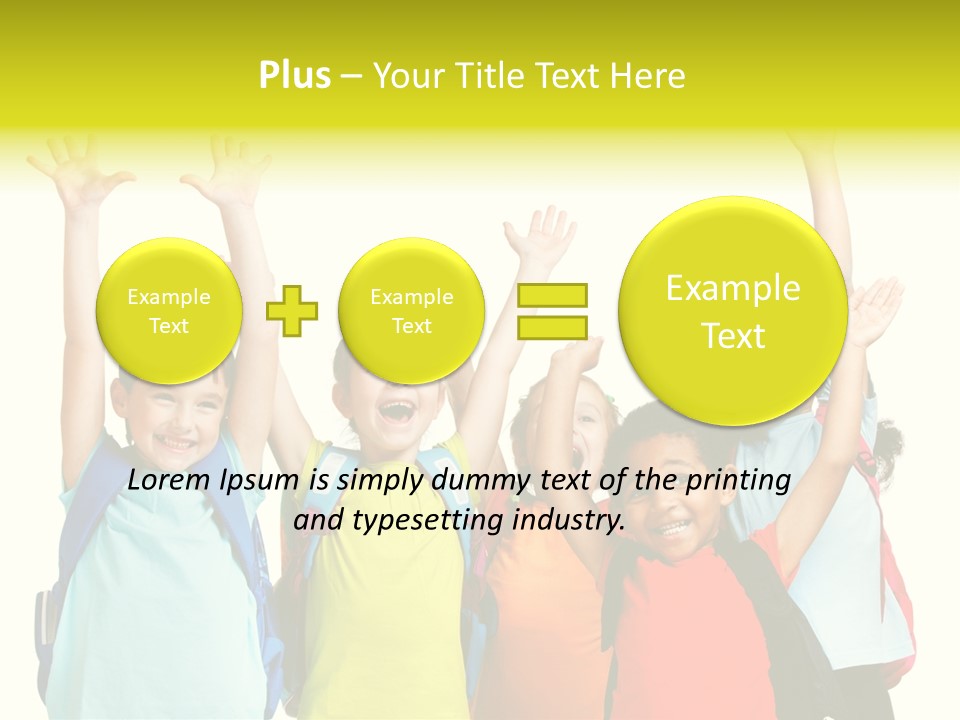 Girl People Preschool PowerPoint Template