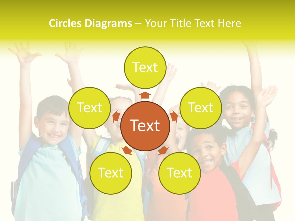 Girl People Preschool PowerPoint Template