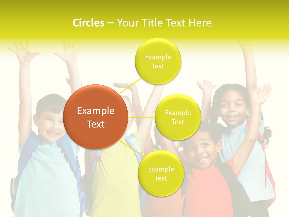 Girl People Preschool PowerPoint Template