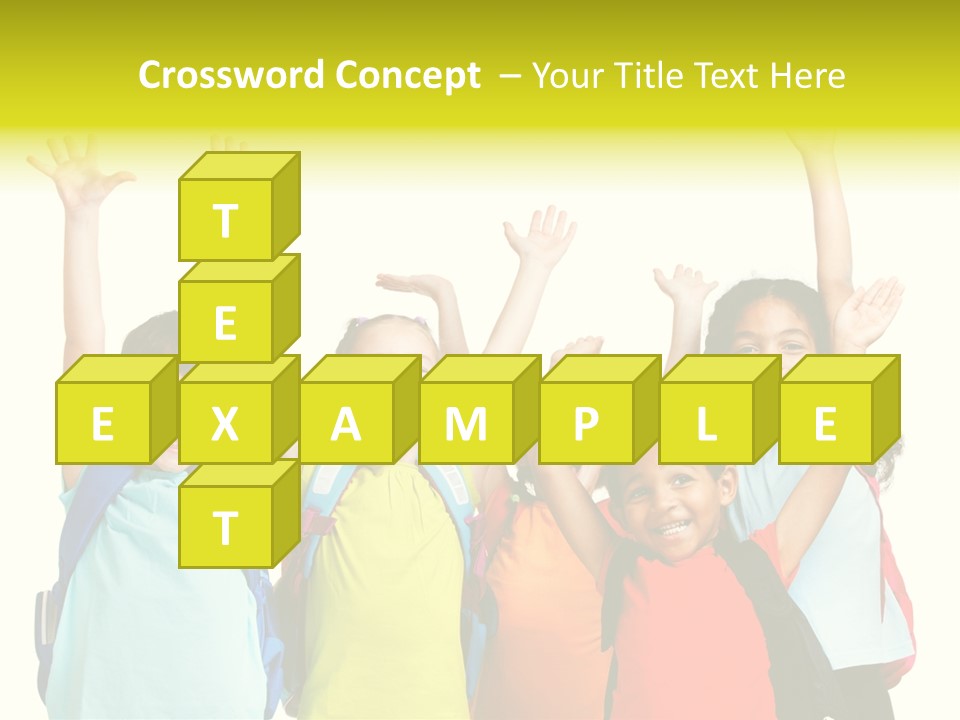 Girl People Preschool PowerPoint Template