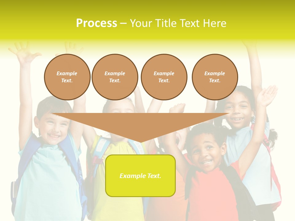 Girl People Preschool PowerPoint Template