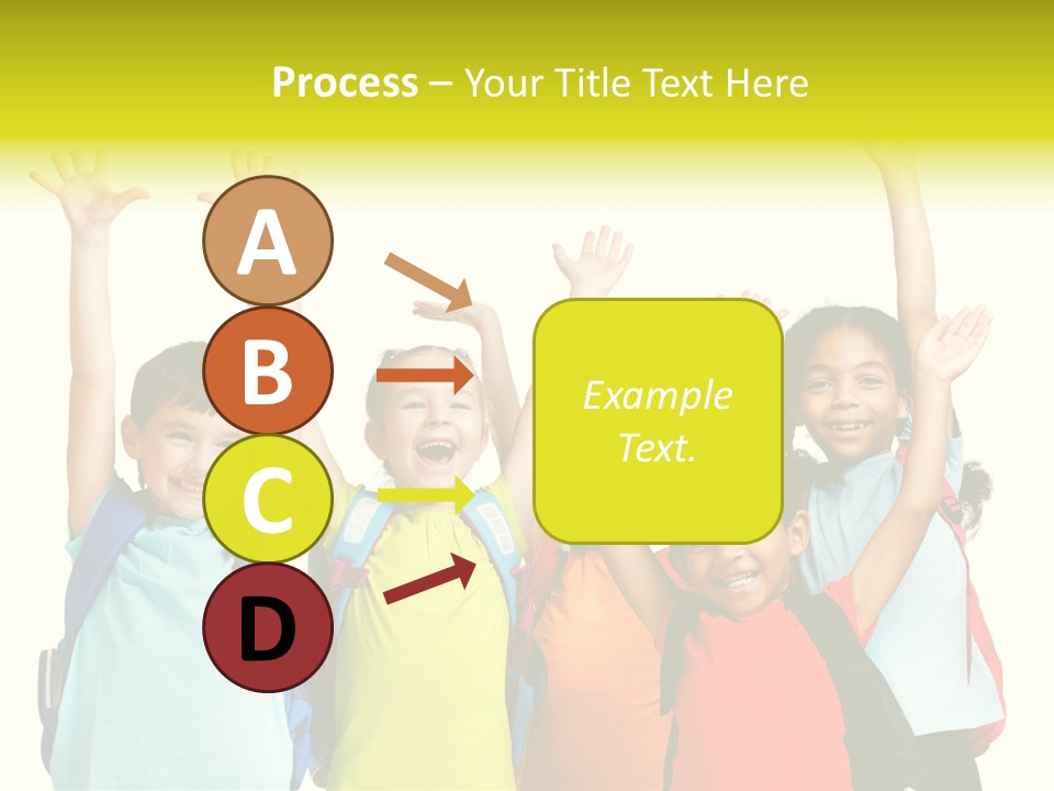 Girl People Preschool PowerPoint Template