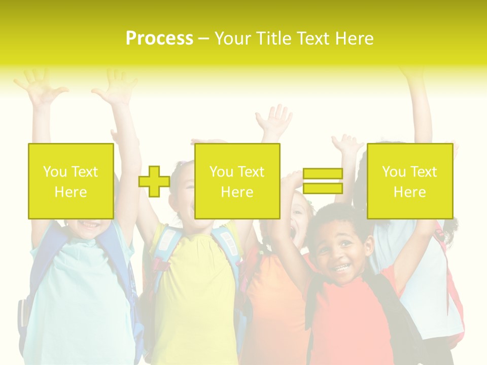 Girl People Preschool PowerPoint Template