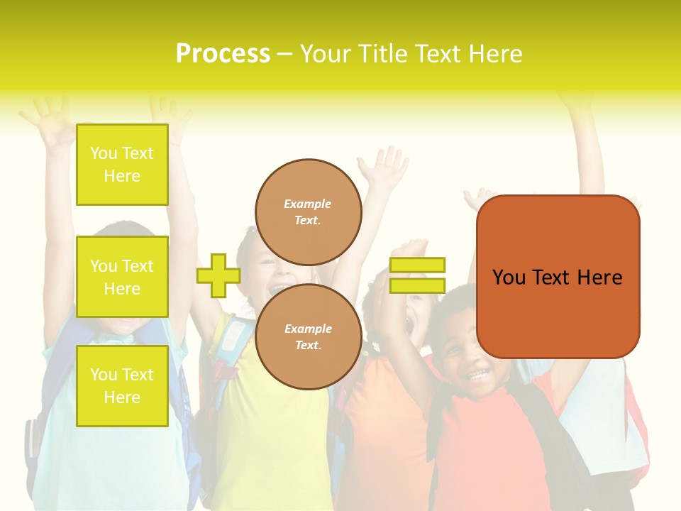 Girl People Preschool PowerPoint Template