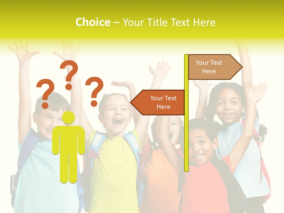 Girl People Preschool PowerPoint Template