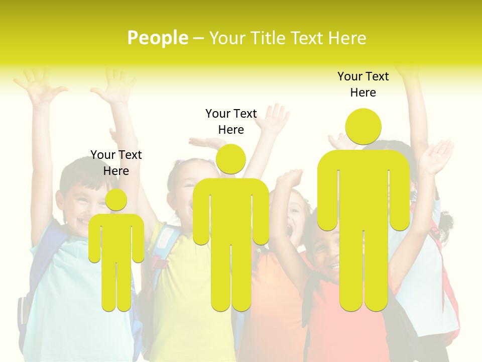 Girl People Preschool PowerPoint Template