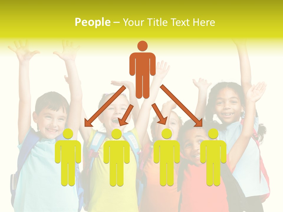 Girl People Preschool PowerPoint Template