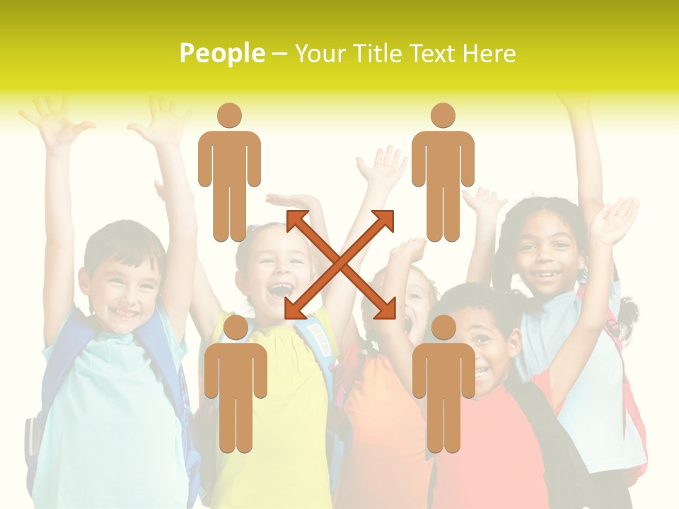 Girl People Preschool PowerPoint Template