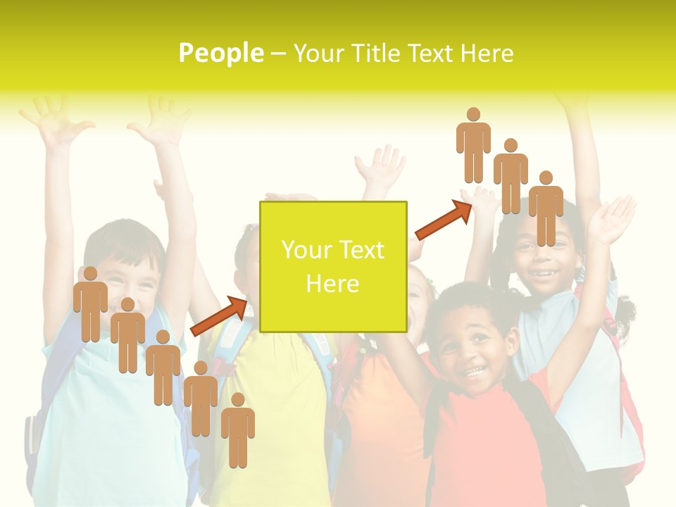 Girl People Preschool PowerPoint Template