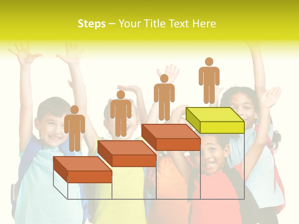 Girl People Preschool PowerPoint Template