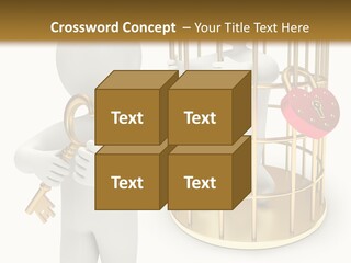 Red Padlock Alone PowerPoint Template