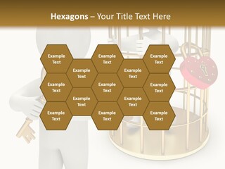 Red Padlock Alone PowerPoint Template