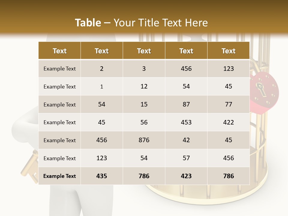 Red Padlock Alone PowerPoint Template