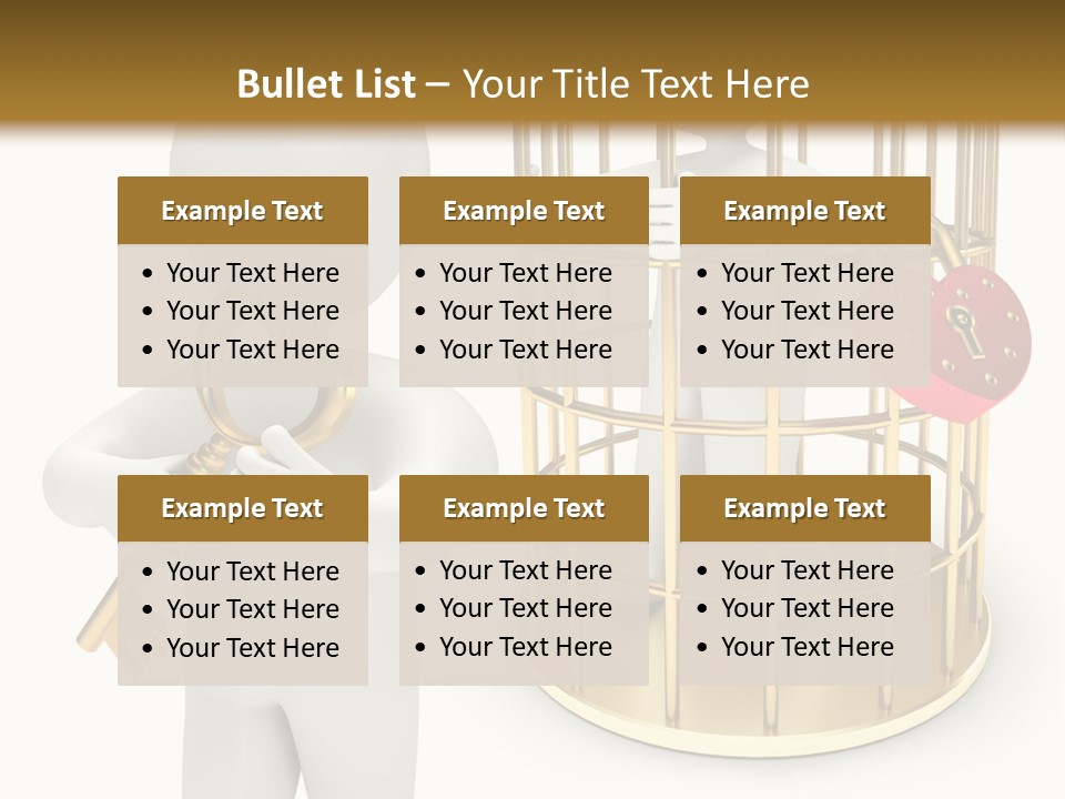 Red Padlock Alone PowerPoint Template