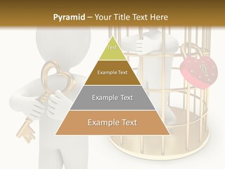 Red Padlock Alone PowerPoint Template