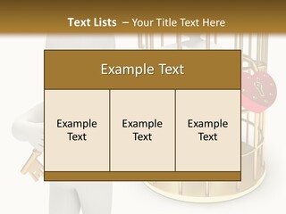 Red Padlock Alone PowerPoint Template
