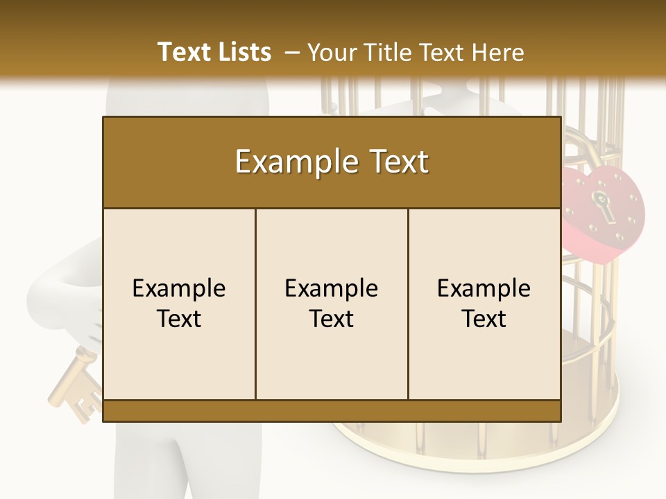 Red Padlock Alone PowerPoint Template