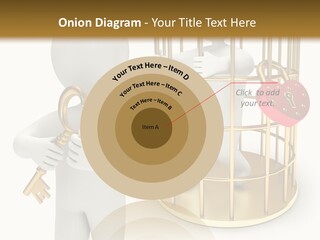 Red Padlock Alone PowerPoint Template