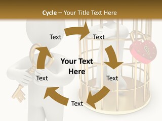 Red Padlock Alone PowerPoint Template
