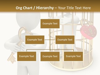 Red Padlock Alone PowerPoint Template