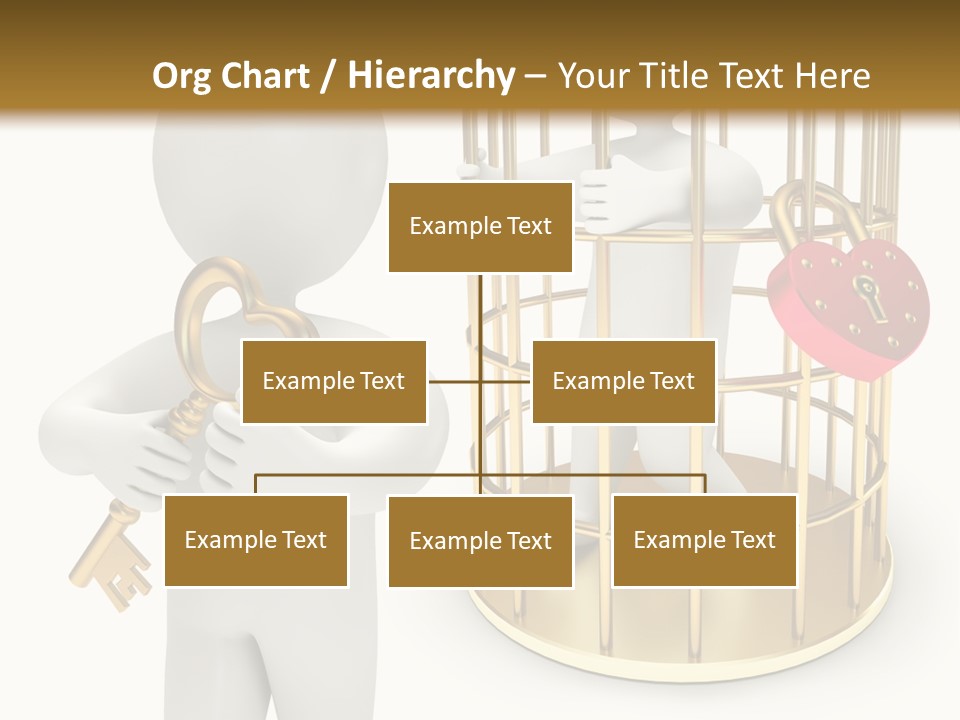 Red Padlock Alone PowerPoint Template
