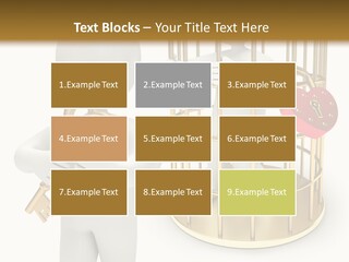 Red Padlock Alone PowerPoint Template