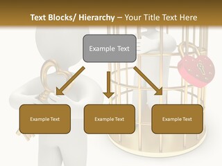 Red Padlock Alone PowerPoint Template
